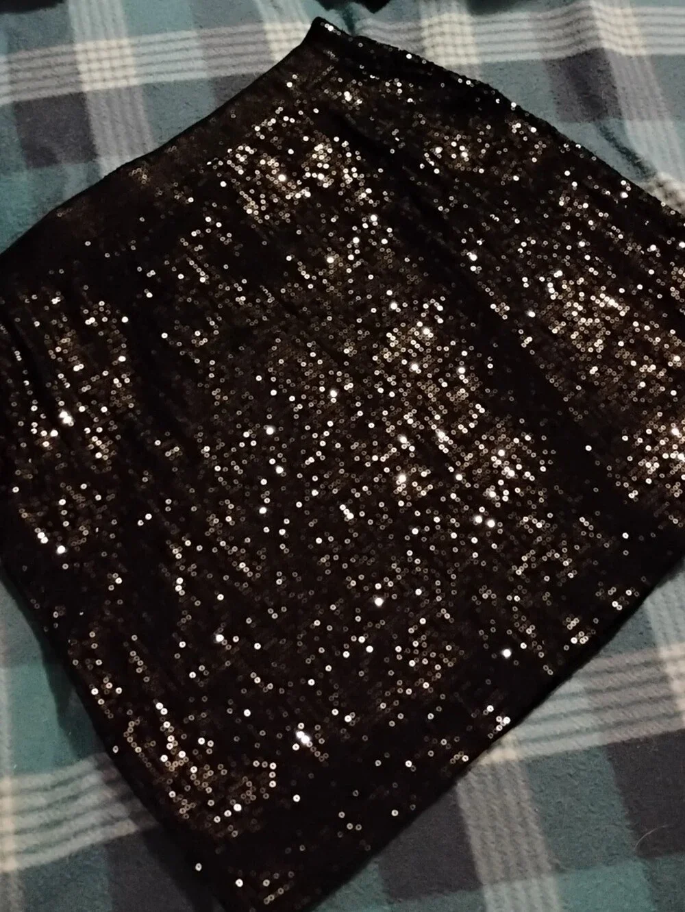 Michael Kors Black Sequin Mini Skirt